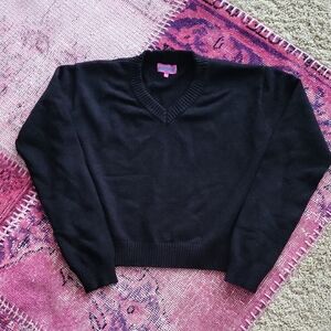 Edikted Black Sweater with Pink Label